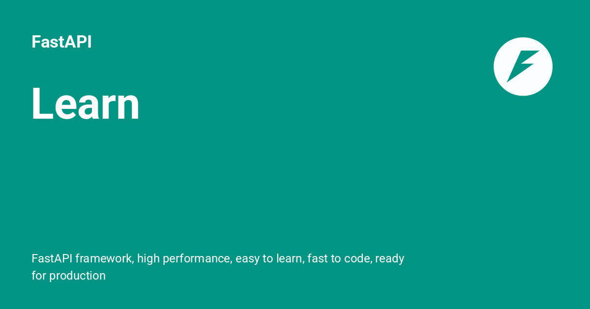 Learn fastapi