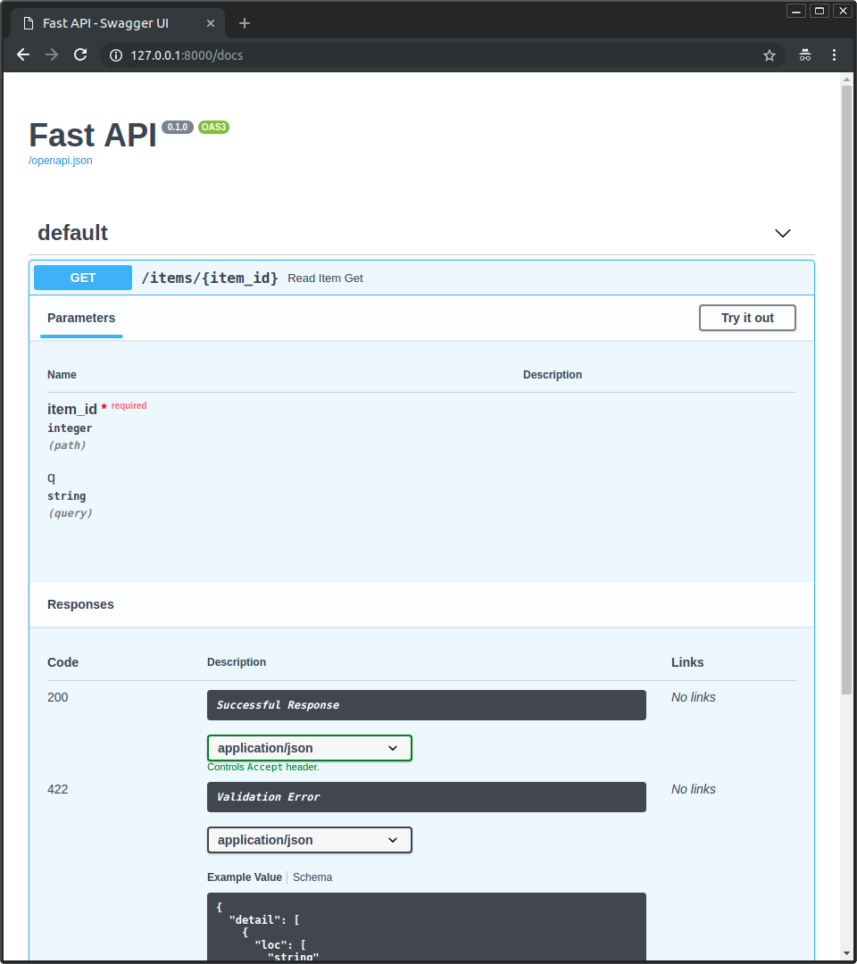 First Steps - Fastapi