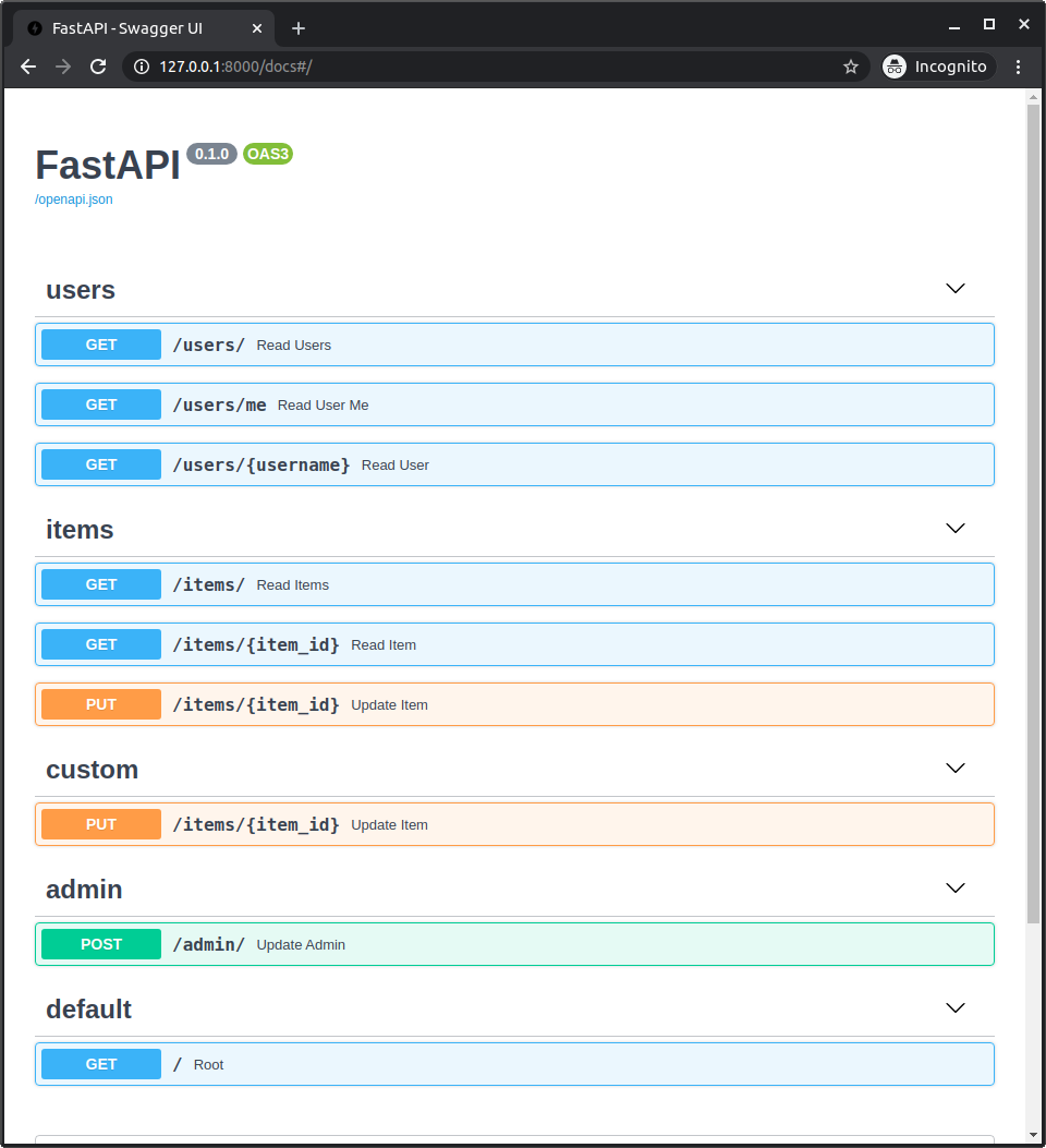 Backend Fastapi