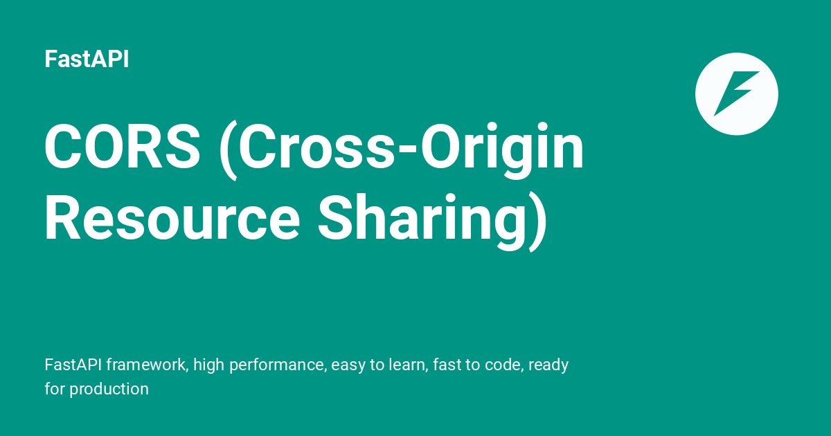 Fastapi cookie. Cross-Origin resource sharing.