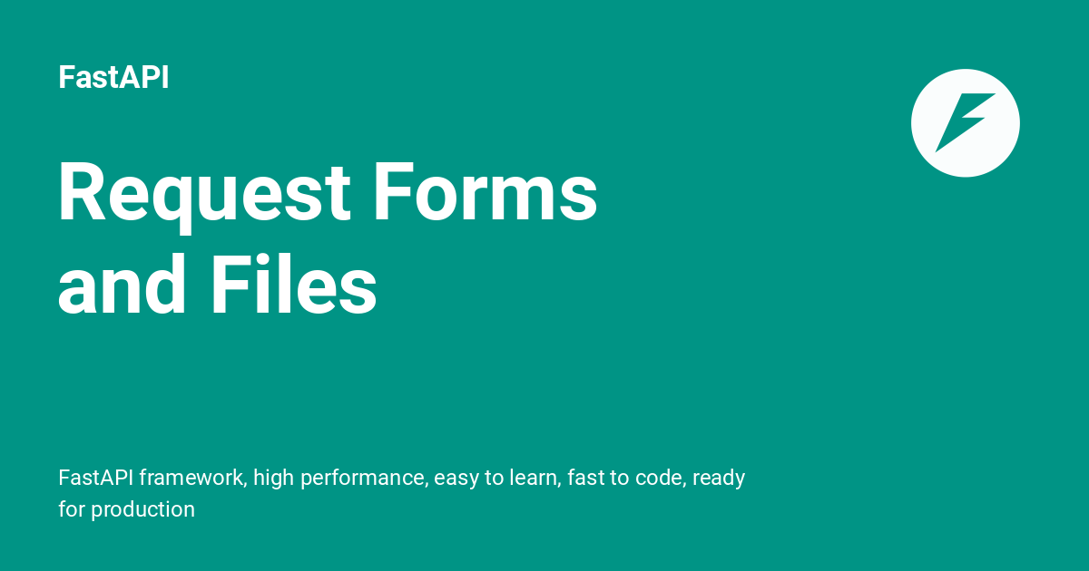 request form fastapi